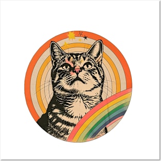 Rainbow cat Posters and Art